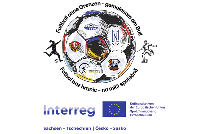 logo fotbal bez hranic - interreg